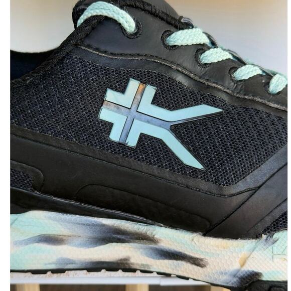 Kuru Carrera Womens 9.5 Comfort Running, Walking Sneakers Black, Sky Blue 9.5 - Picture 6 of 9